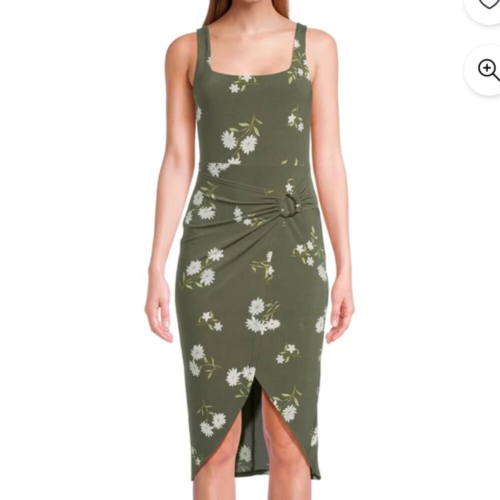 No Boundaries Juniors Sleeveless Midi Wrap Dress - NWT